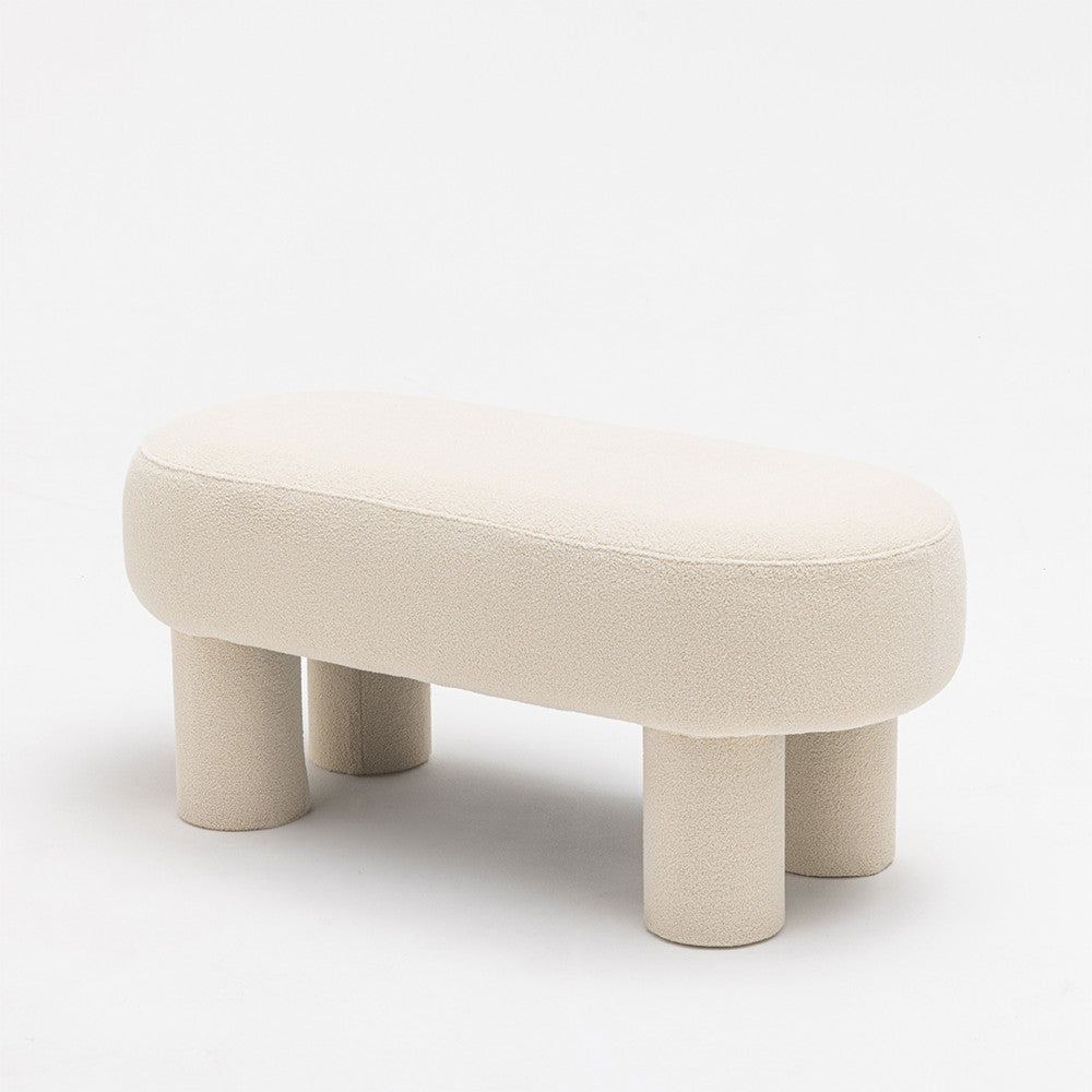 ploom-banco-redondeado-de-tela-boucle-l105cm__Crema