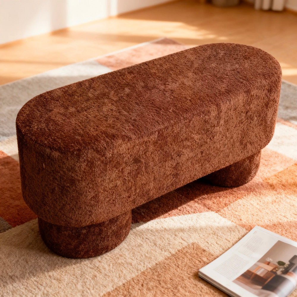 arlo-banco-redondeado-de-tela-boucle-l92cm__Óxido