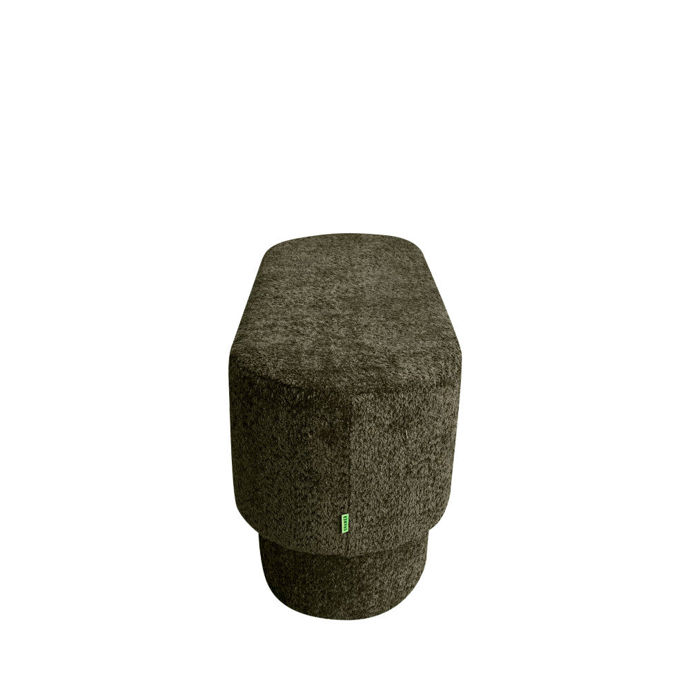 arlo-banco-redondeado-de-tela-boucle-l92cm__Caqui verde