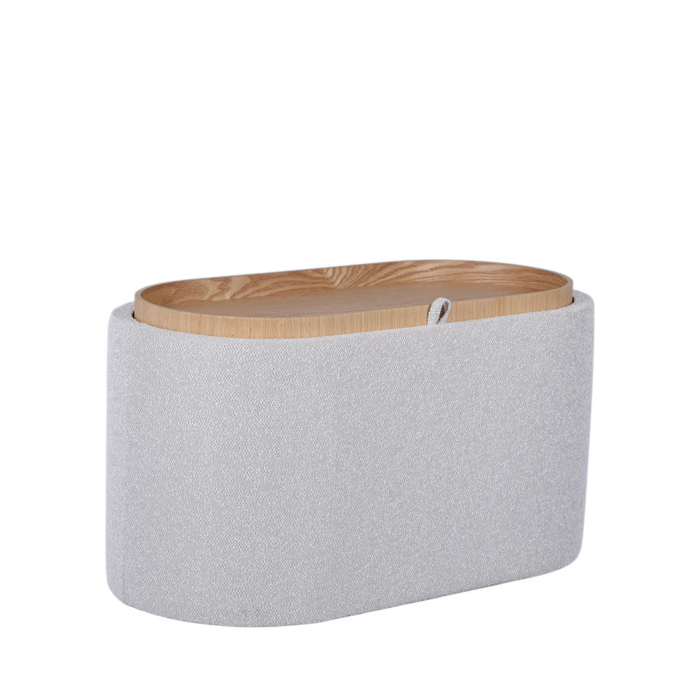 zoe-banco-ovalado-de-tela-con-tablero-y-almacenamiento-l77cm__Beige moteado