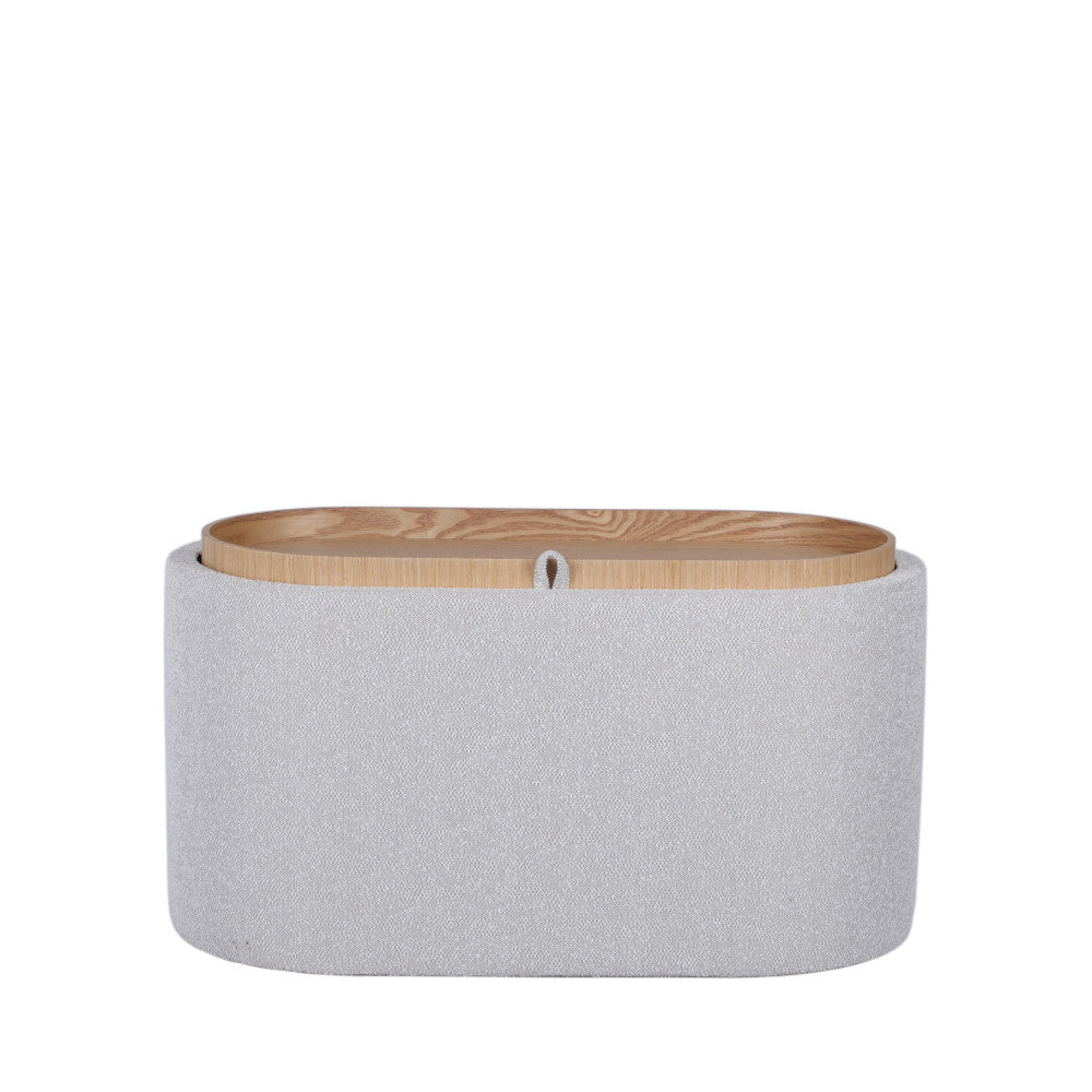 zoe-banco-ovalado-de-tela-con-tablero-y-almacenamiento-l77cm__Beige moteado