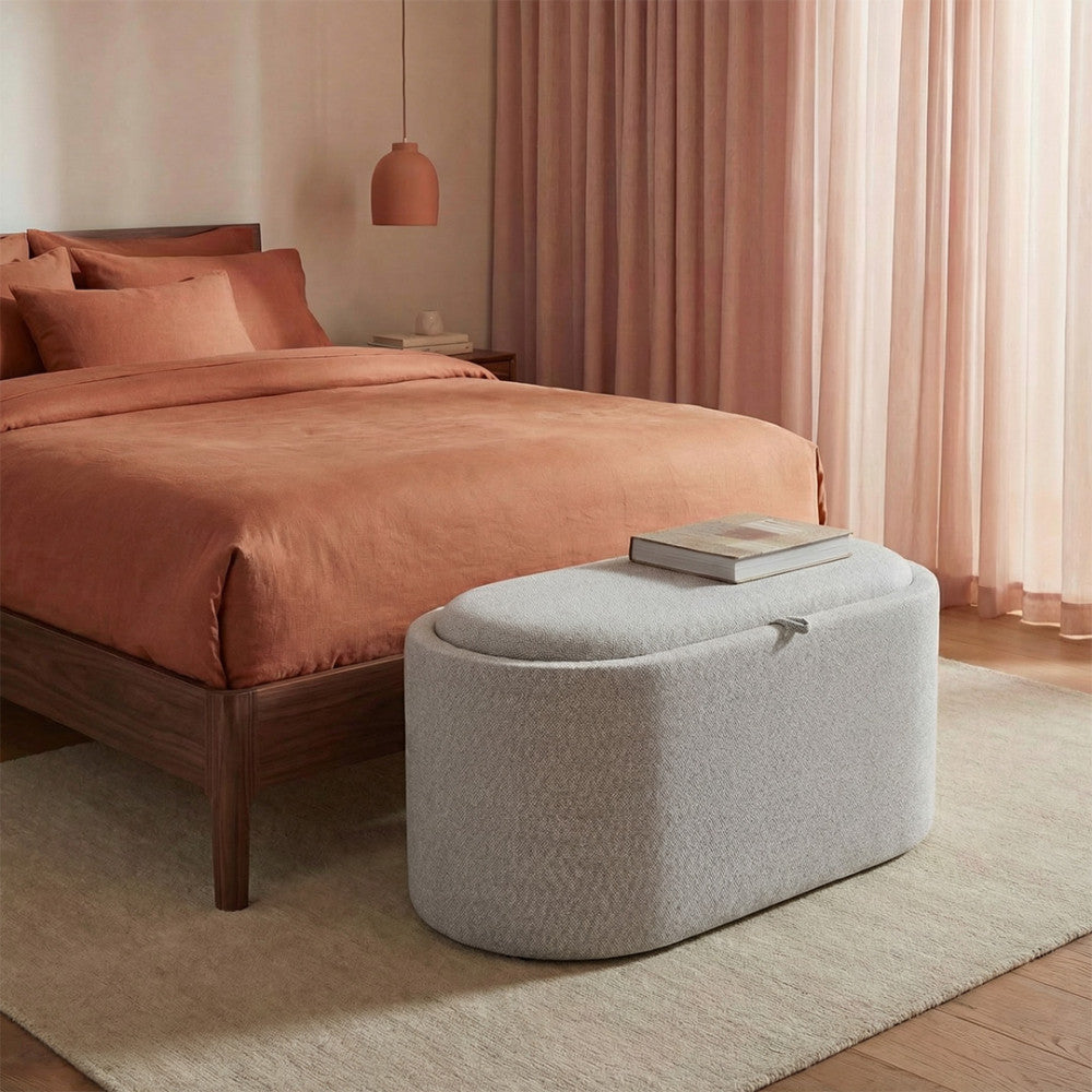 zoe-banco-ovalado-de-tela-con-tablero-y-almacenamiento-l77cm__Beige moteado