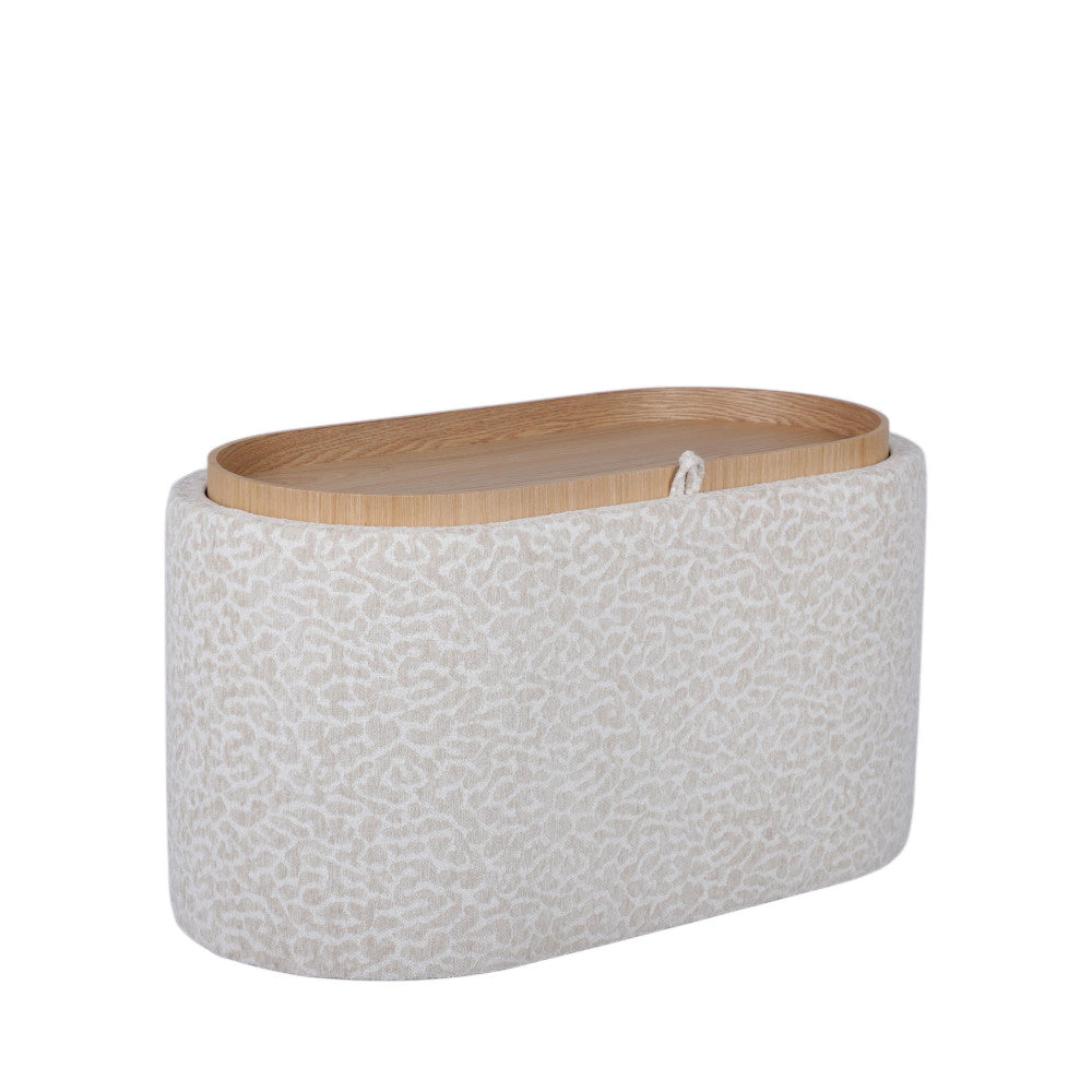 zoe-banco-ovalado-con-estampado-animal-con-tablero-y-almacenamiento-l77-cm__Beige