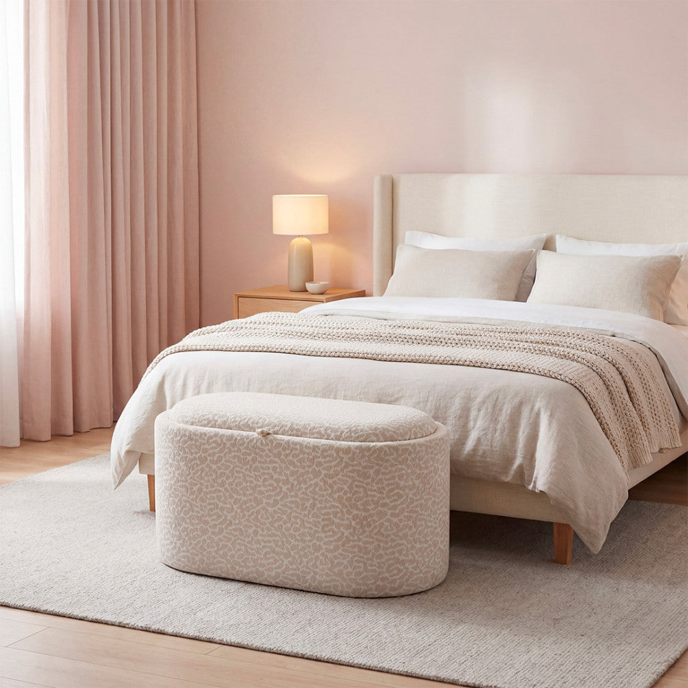 zoe-banco-ovalado-con-estampado-animal-con-tablero-y-almacenamiento-l77-cm__Beige