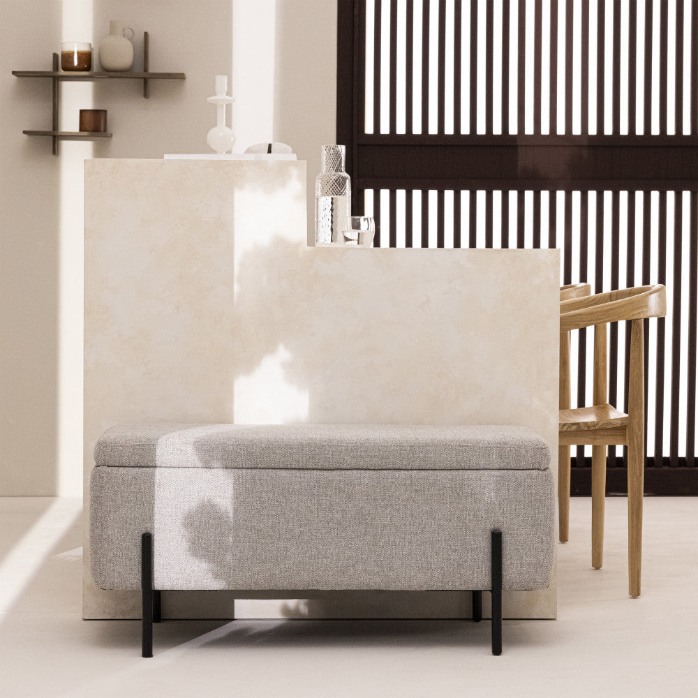 kos-banco-baul-de-tela-y-metal-l100cm__Gris claro