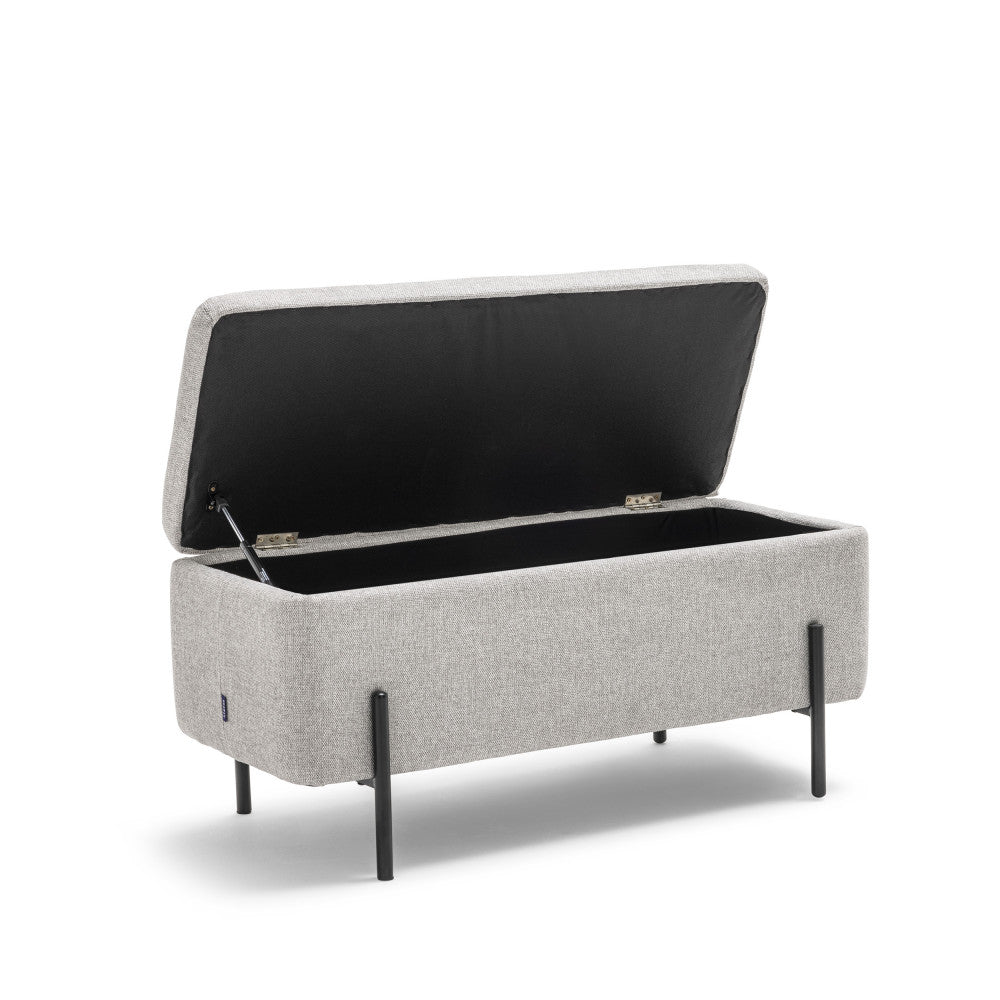 kos-banco-baul-de-tela-y-metal-l100cm__Gris claro