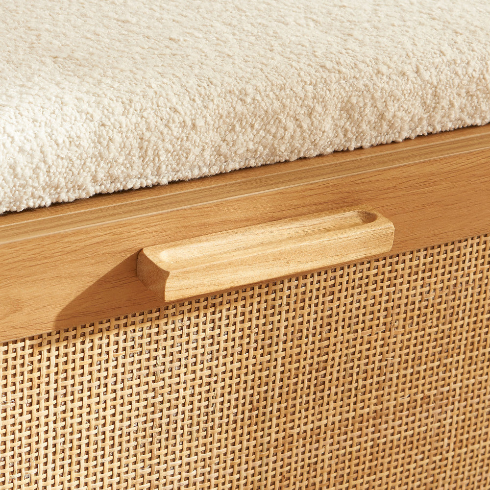 june-banco-de-entrada-con-almacenamiento-para-zapatos-de-madera-y-trenzado-l120cm__Madera clara