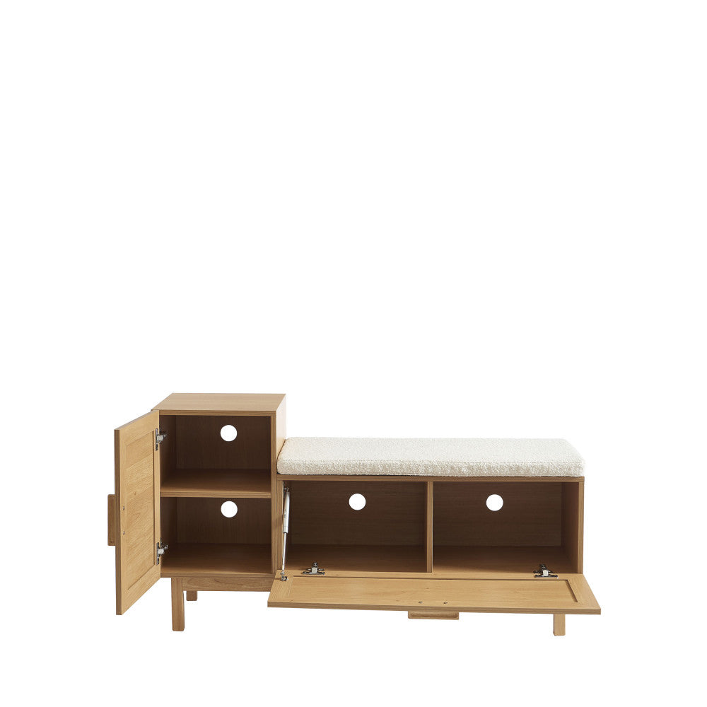 june-banco-de-entrada-con-almacenamiento-para-zapatos-de-madera-y-trenzado-l120cm__Madera clara