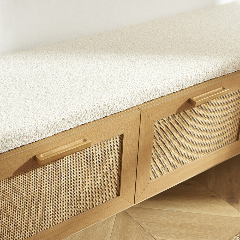 june-banco-de-entrada-con-almacenamiento-para-zapatos-de-madera-y-ratan-l140cm__Madera clara