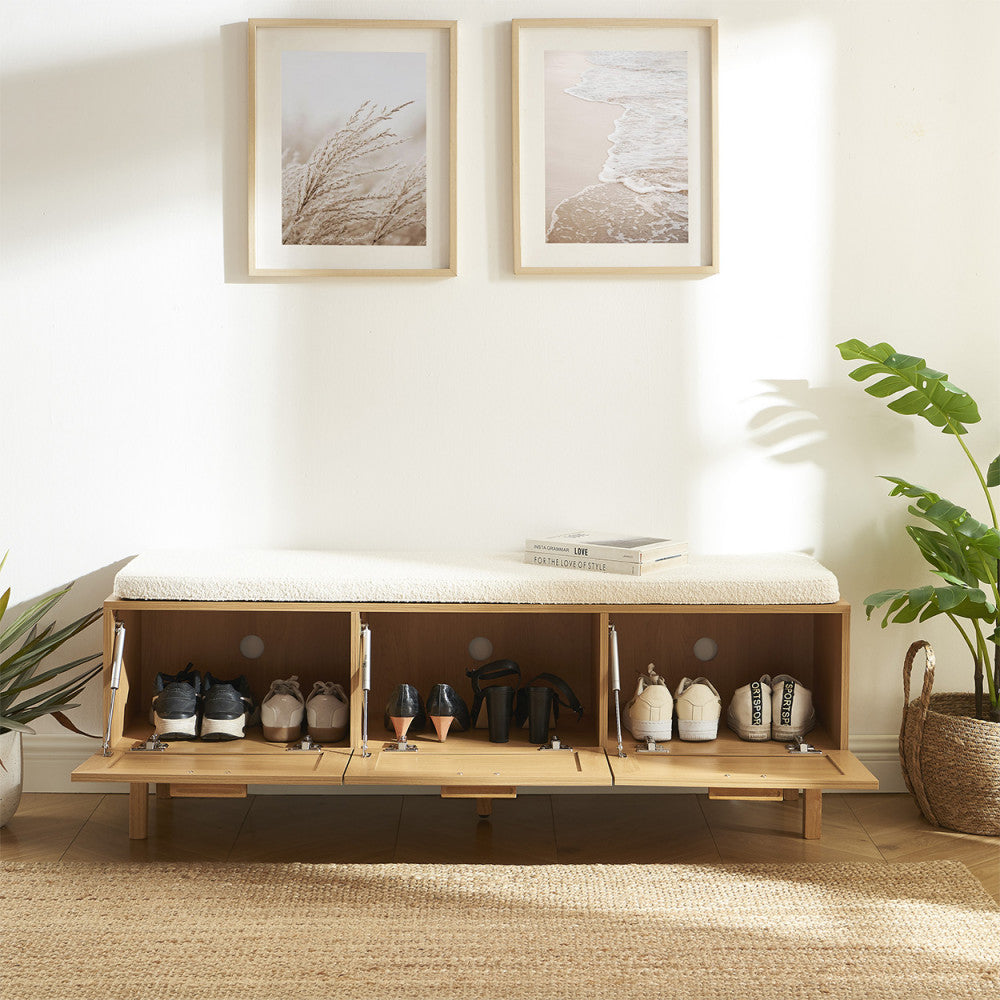 june-banco-de-entrada-con-almacenamiento-para-zapatos-de-madera-y-ratan-l140cm__Madera clara