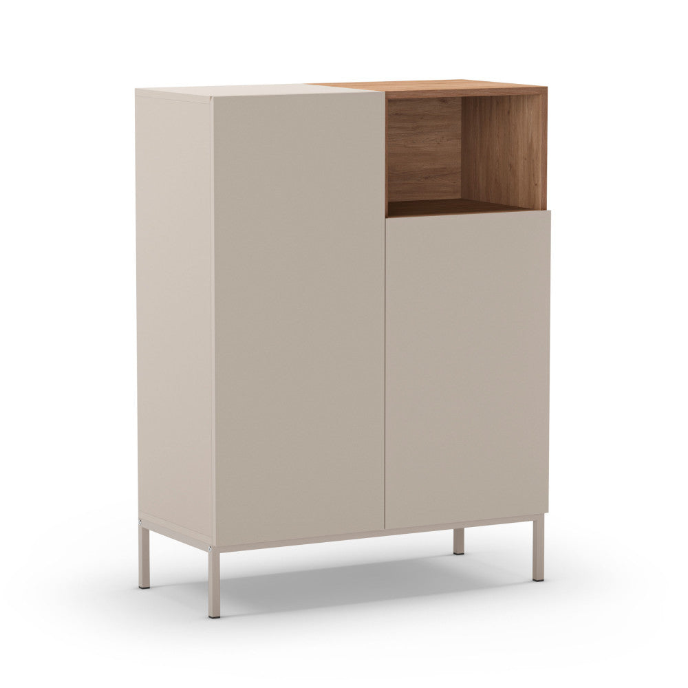 quenor-aparador-de-2-puertas-de-madera-y-metal-h120cm__Beige