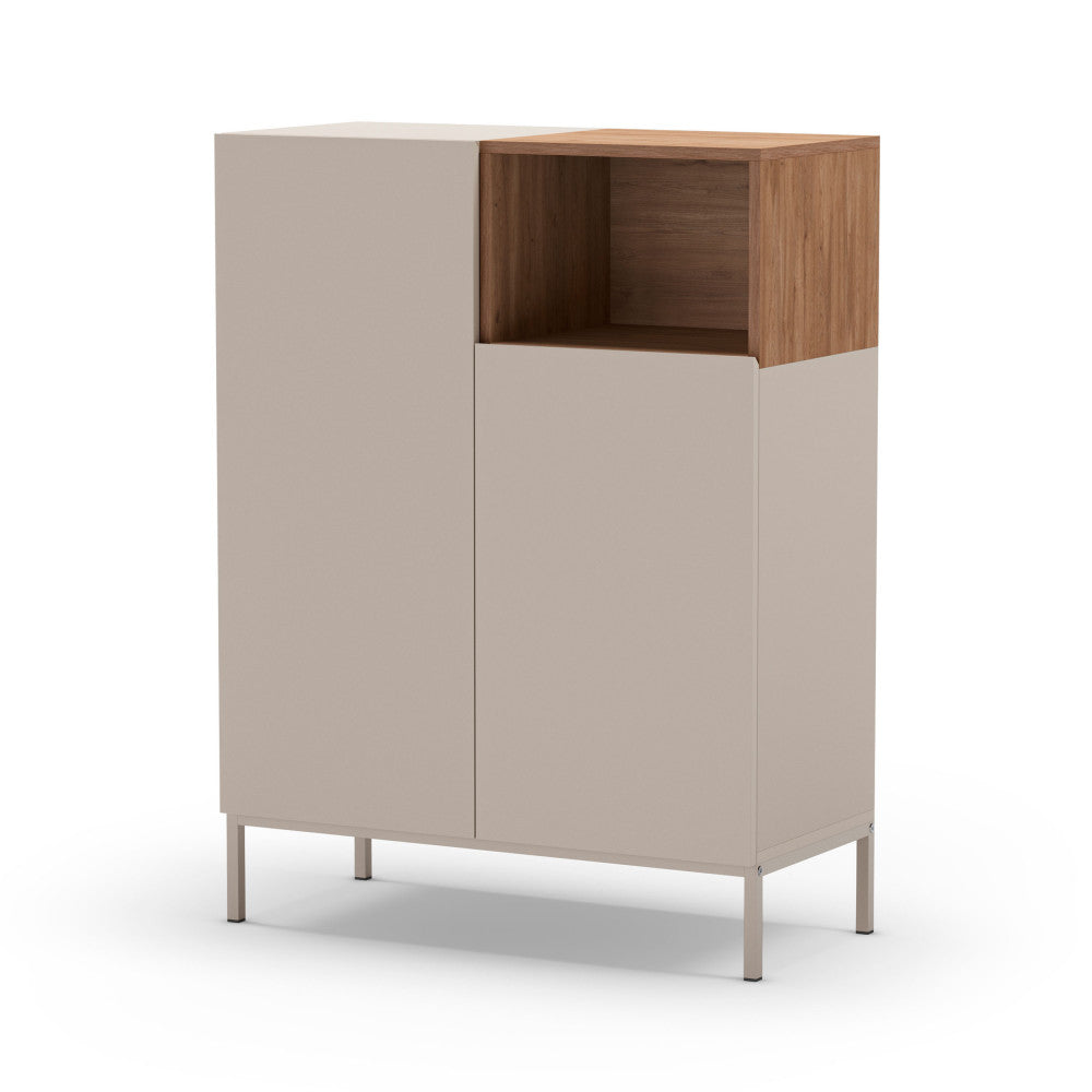 quenor-aparador-de-2-puertas-de-madera-y-metal-h120cm__Beige