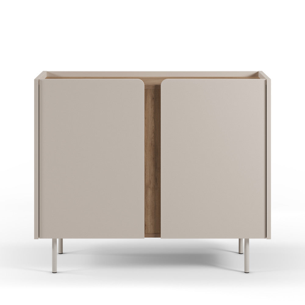 boxy-aparador-de-2-puertas-en-madera-y-metal-l100cm__Beige