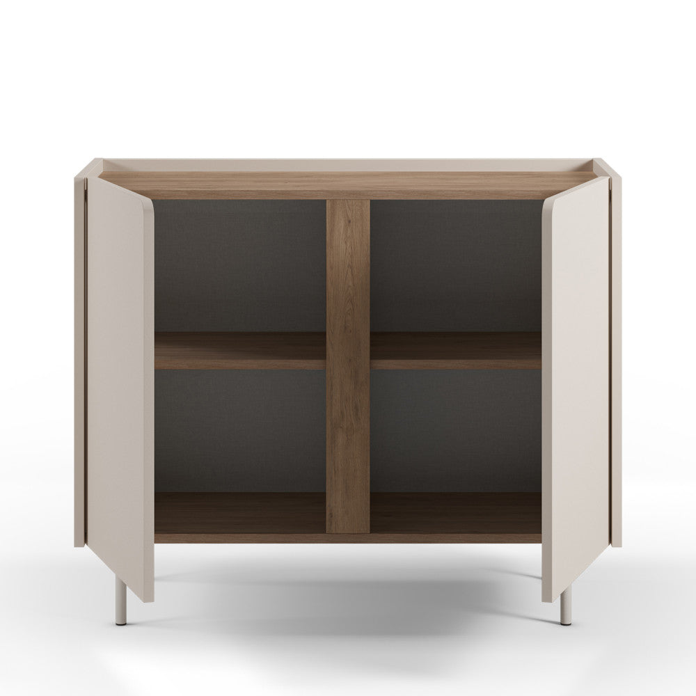 boxy-aparador-de-2-puertas-en-madera-y-metal-l100cm__Beige