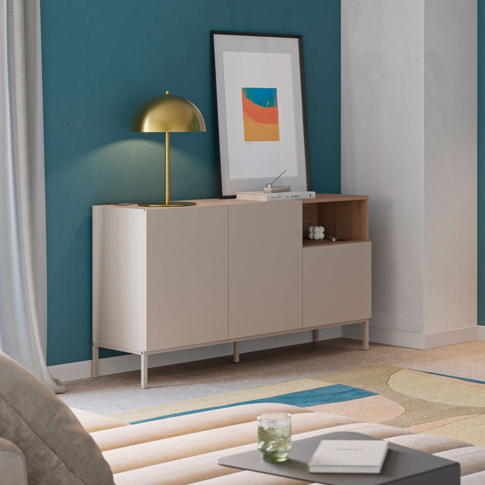 quenor-aparador-de-3-puertas-de-madera-y-metal-l140cm__Beige
