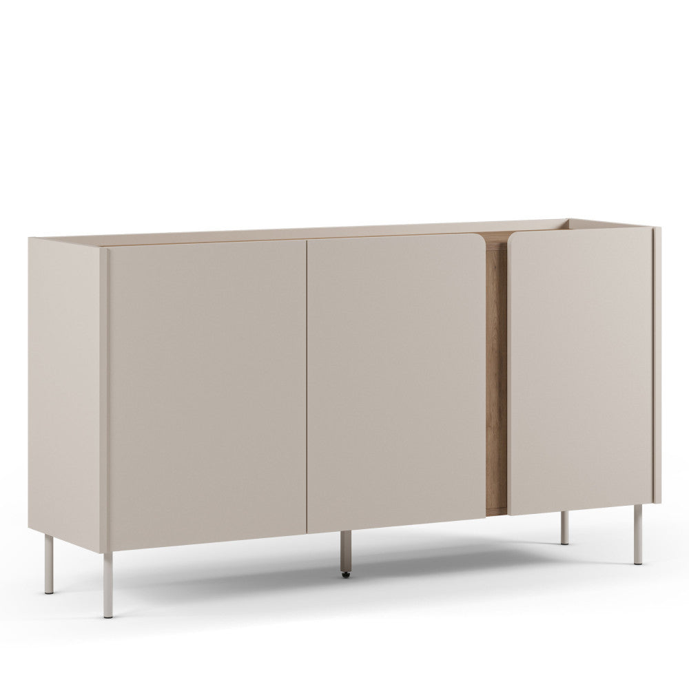 boxy-aparador-de-3-puertas-de-madera-y-metal-l150cm__Beige