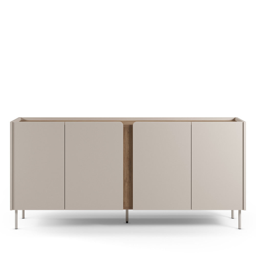 boxy-aparador-de-4-puertas-en-madera-y-metal-l180cm__Beige