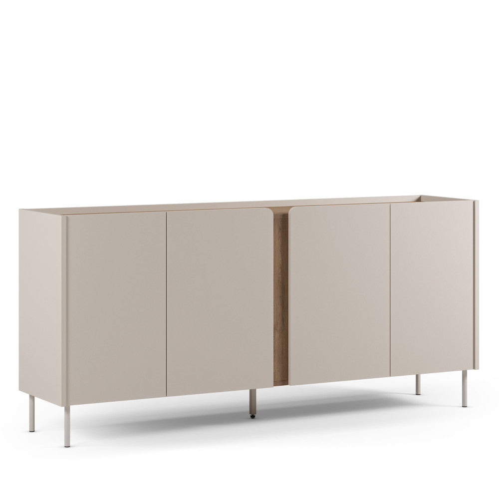 boxy-aparador-de-4-puertas-en-madera-y-metal-l180cm__Beige