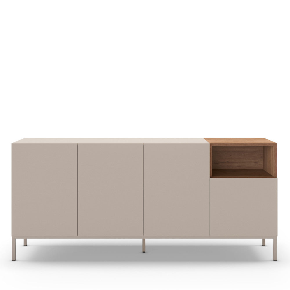 quenor-aparador-de-4-puertas-de-madera-y-metal-l180cm__Beige
