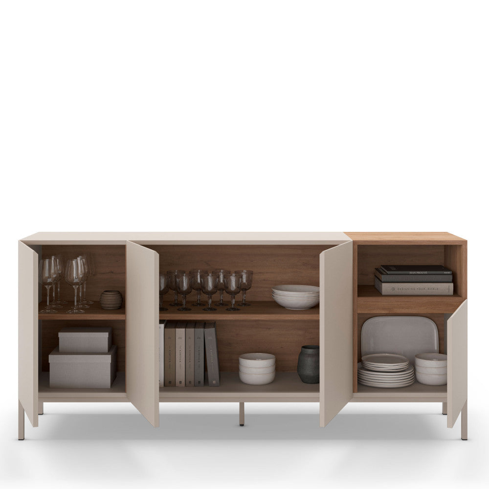 quenor-aparador-de-4-puertas-de-madera-y-metal-l180cm__Beige