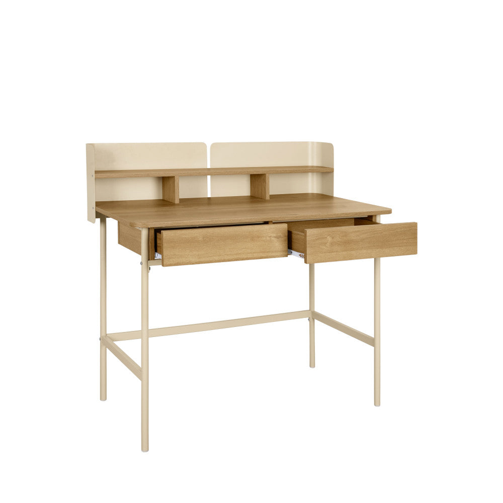 paco-escritorio-de-2-cajones-en-madera-y-metal-l100cm__Beige