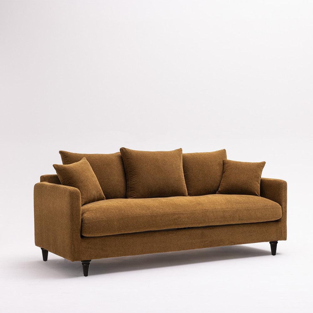 villabon-sofa-de-3-plazas-en-tela-con-patas-torneadas__Bronce