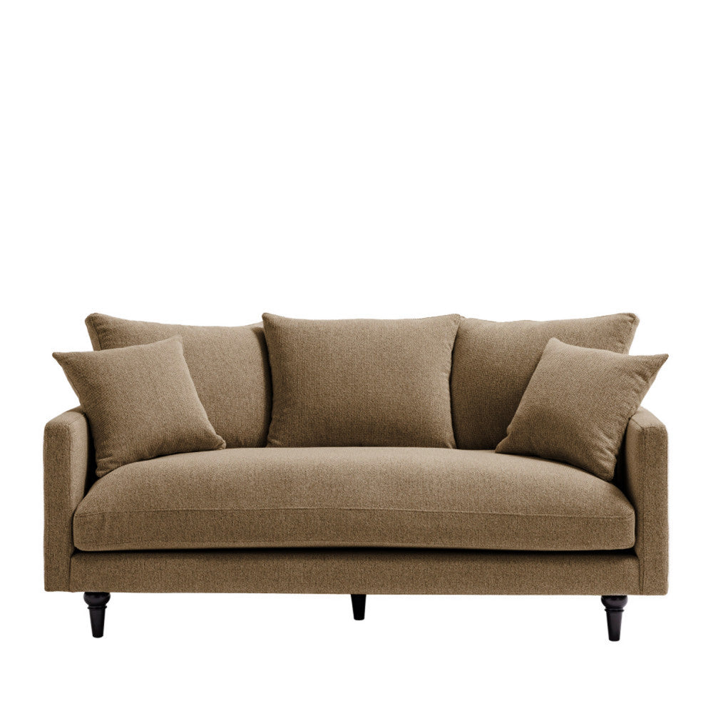 villabon-sofa-de-3-plazas-en-tela-con-patas-torneadas__Caramelo moteado