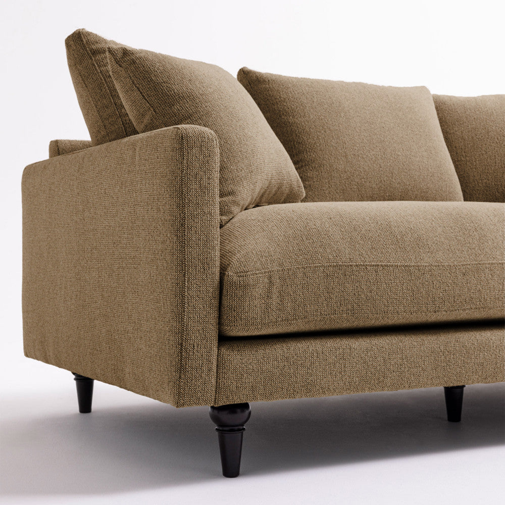 villabon-sofa-de-3-plazas-en-tela-con-patas-torneadas__Caramelo moteado