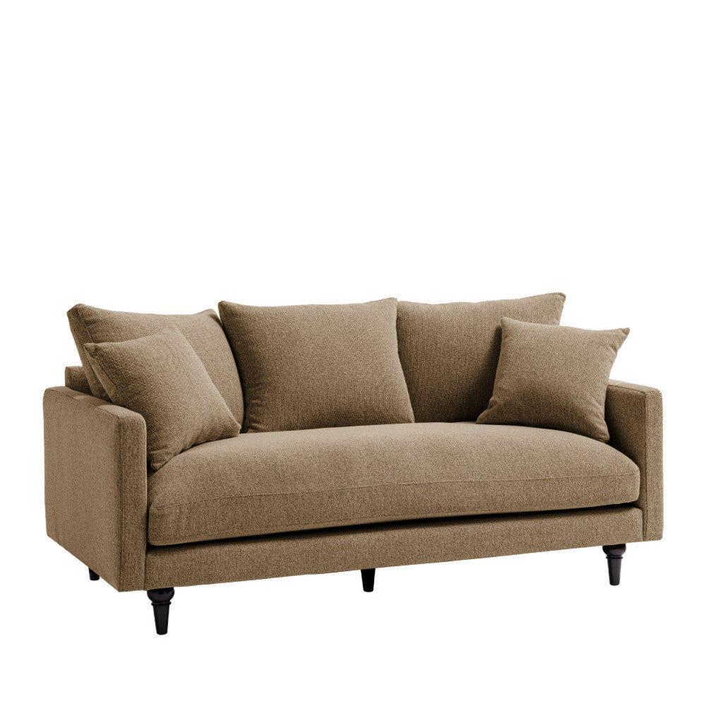 villabon-sofa-de-3-plazas-en-tela-con-patas-torneadas__Caramelo moteado