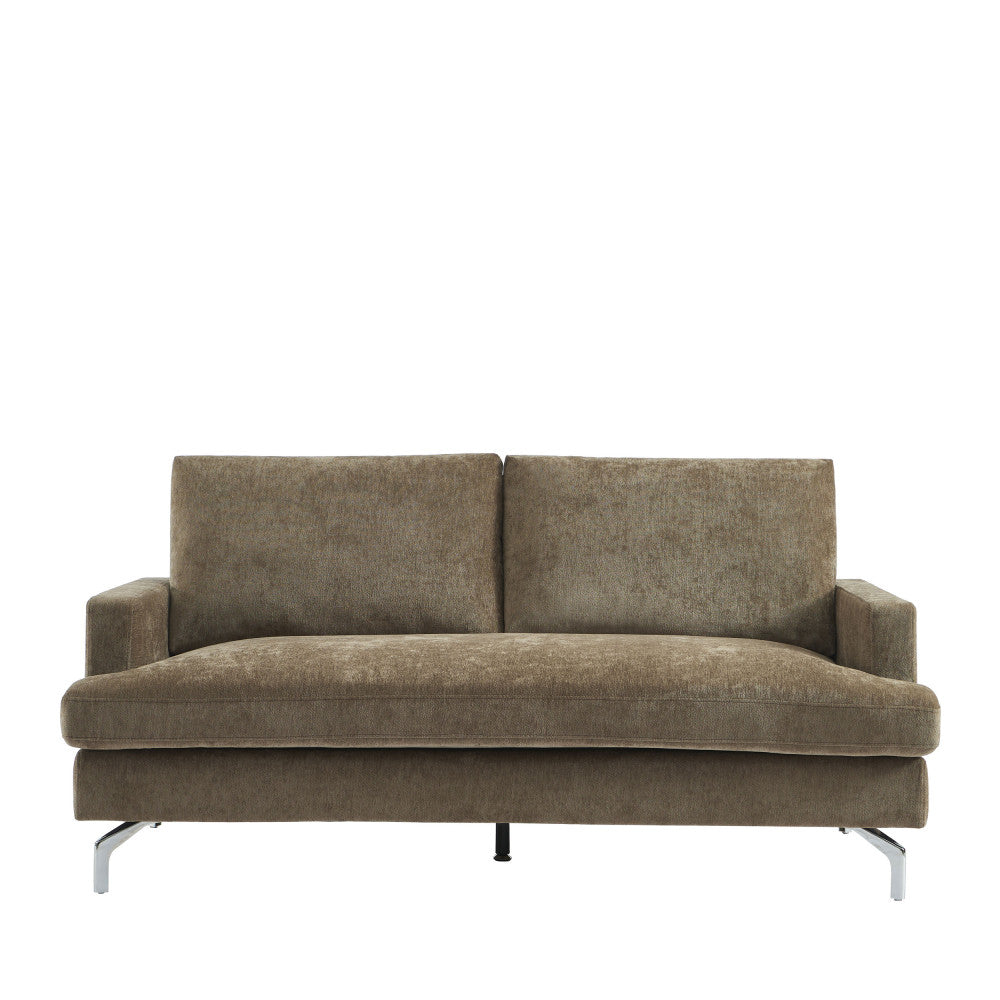 sophie-sofa-de-3-plazas-en-tela-con-patas-de-cromo__Marrón glaseado