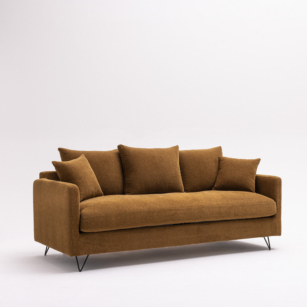 villabon-sofa-de-3-plazas-en-tela-con-patas-metalicas-de-horquilla-negras__Bronce