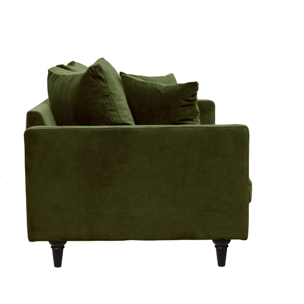 villabon-sofa-de-3-plazas-en-terciopelo-con-patas-torneadas__Verde oliva