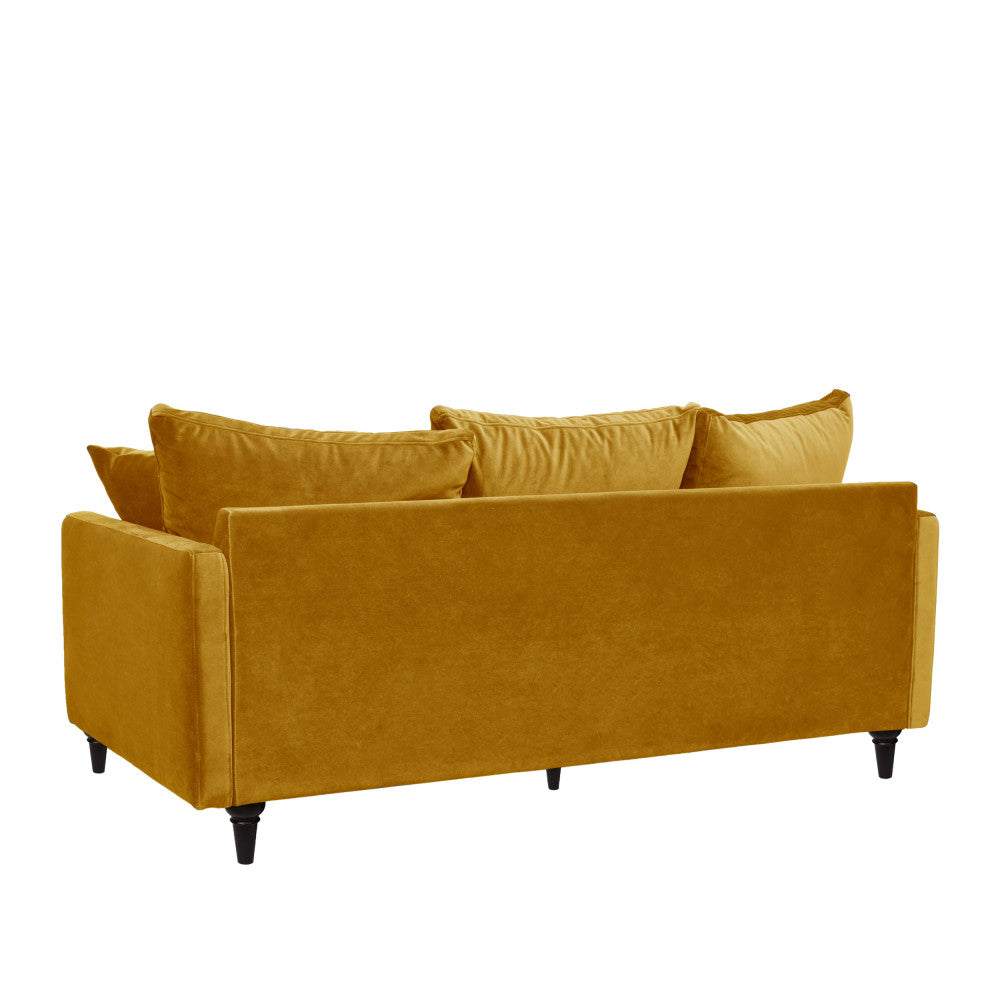 villabon-sofa-de-3-plazas-en-terciopelo-con-patas-torneadas__Amarillo mostaza