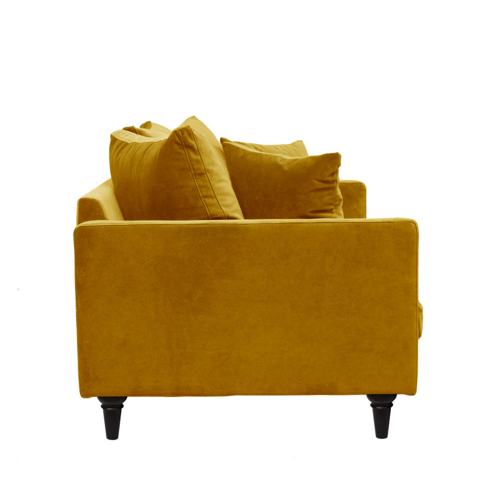 villabon-sofa-de-3-plazas-en-terciopelo-con-patas-torneadas__Amarillo mostaza