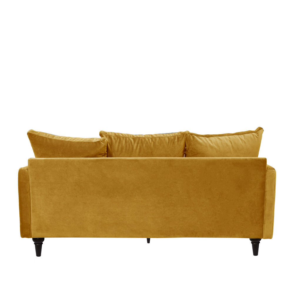 villabon-sofa-de-3-plazas-en-terciopelo-con-patas-torneadas__Amarillo mostaza