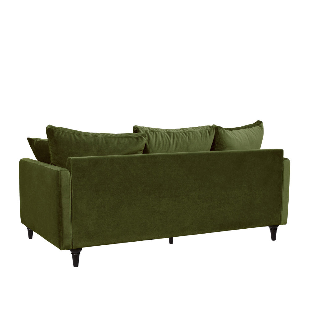 villabon-sofa-de-3-plazas-en-terciopelo-con-patas-torneadas__Verde oliva