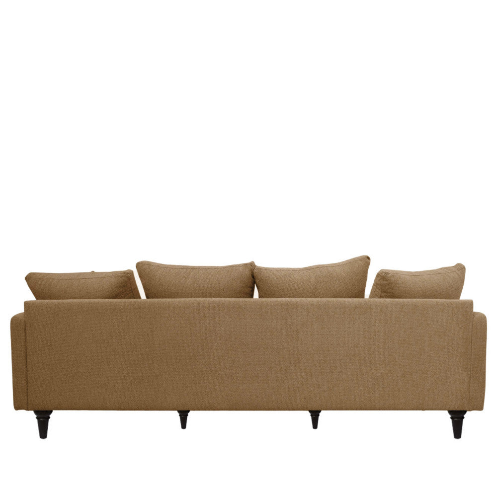 villabon-sofa-de-4-plazas-en-tejido-con-patas-torneadas__Caramelo moteado