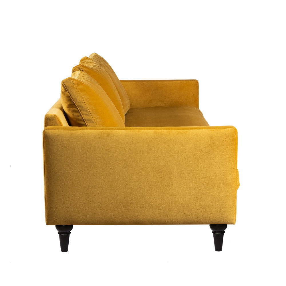 villabon-sofa-de-4-plazas-en-terciopelo-con-patas-torneadas__Amarillo mostaza
