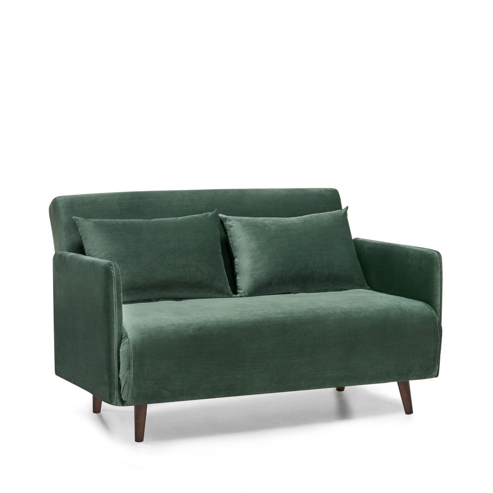 belushi-sofa-cama-de-2-plazas-en-terciopelo-l120cm__Verde bosque