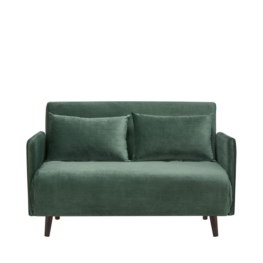 belushi-sofa-cama-de-2-plazas-en-terciopelo-l120cm__Verde bosque