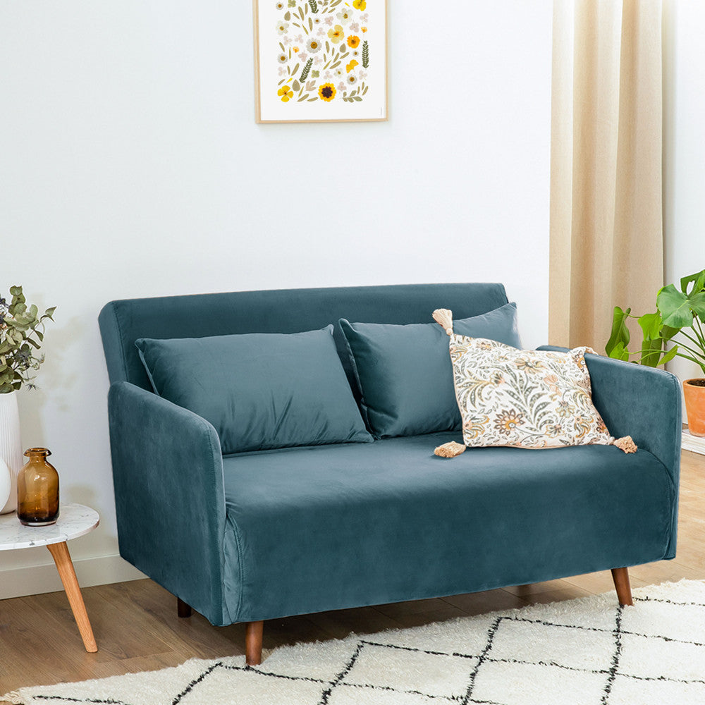 belushi-sofa-cama-de-2-plazas-en-terciopelo-l120cm__Pato azul