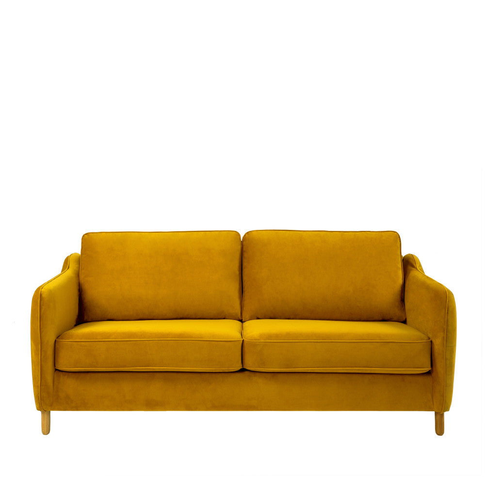 vornay-sofa-cama-express-de-3-plazas-en-terciopelo__Amarillo mostaza