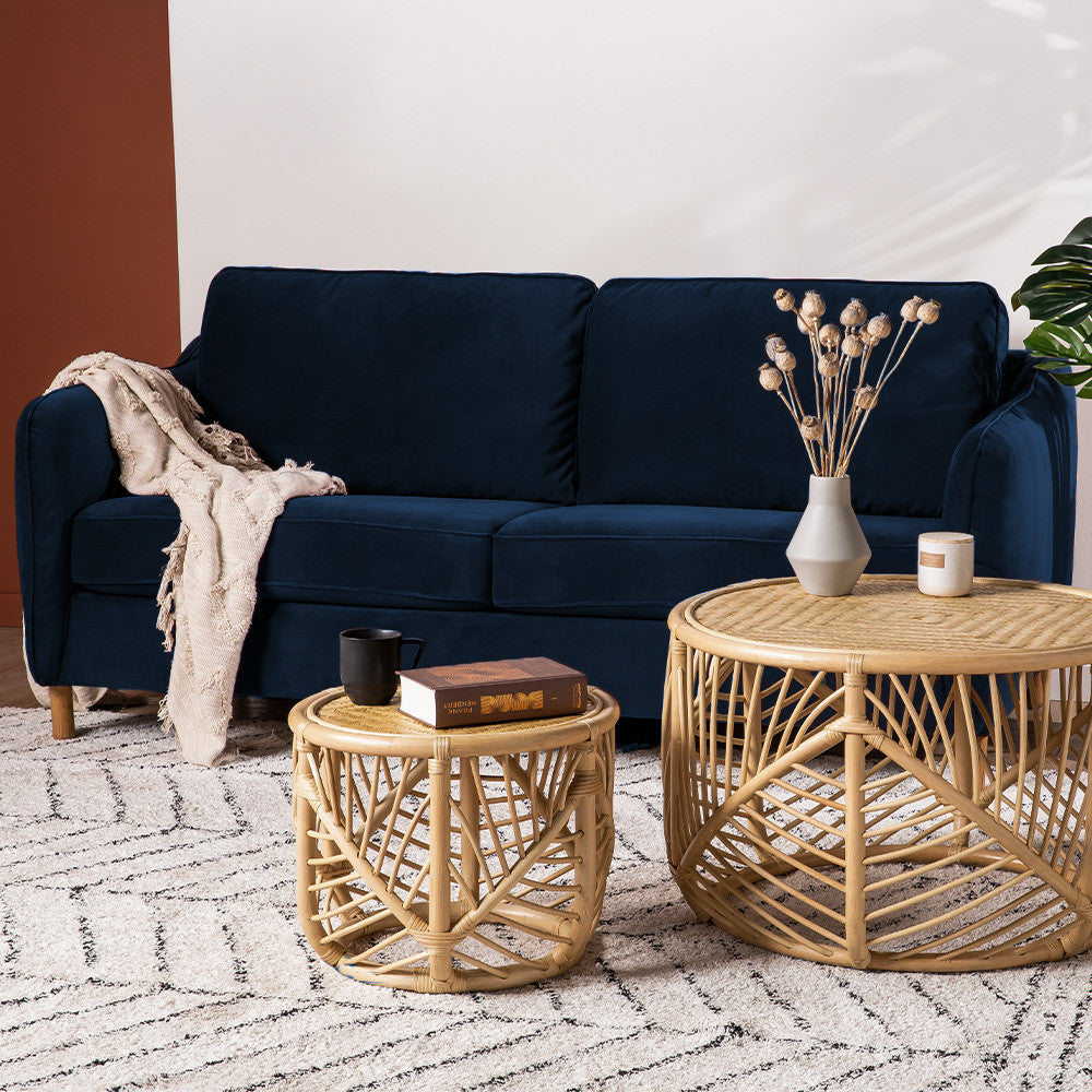 vornay-sofa-cama-express-de-3-plazas-en-terciopelo__Noche azul