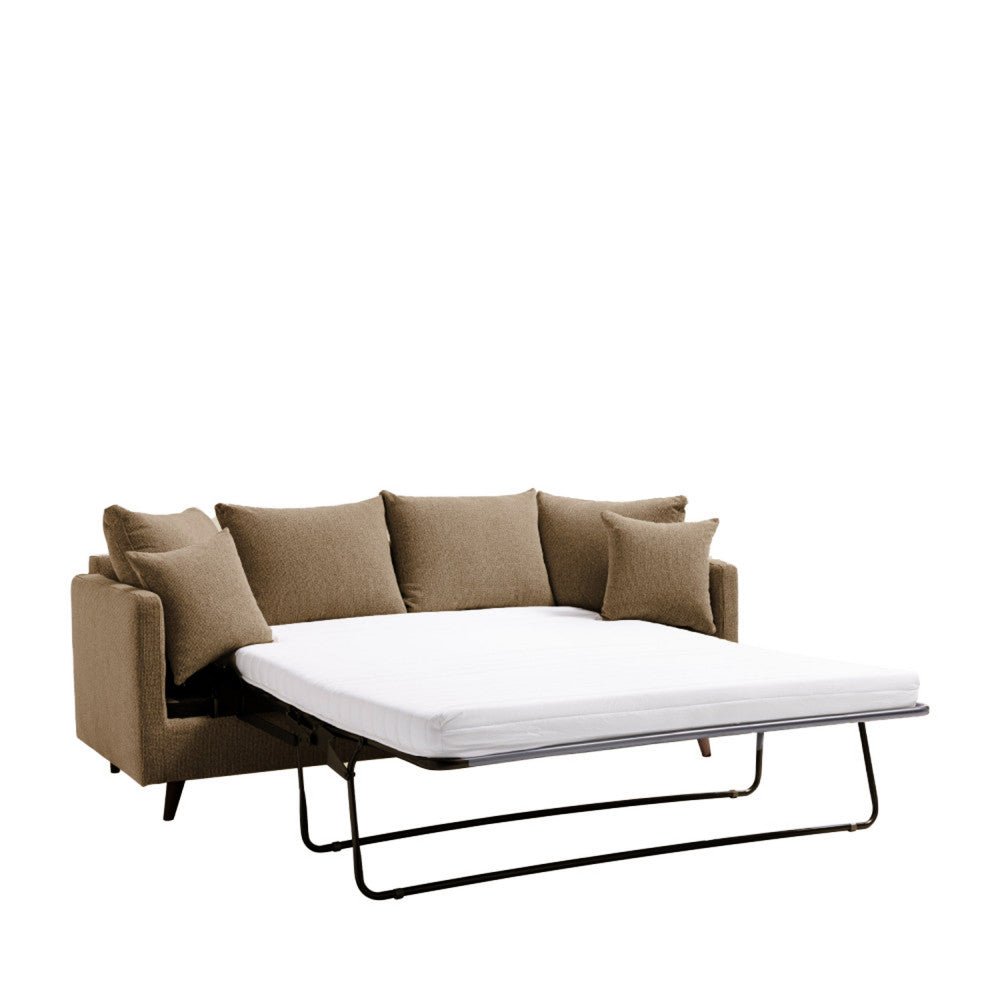 villabon-sofa-cama-de-3-plazas-en-tejido-con-patas-de-madera-oscura__Caramelo moteado