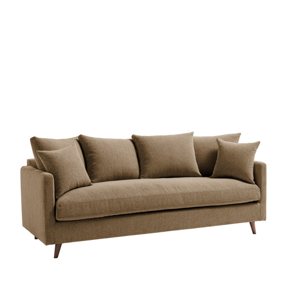 villabon-sofa-cama-de-3-plazas-en-tejido-con-patas-de-madera-oscura__Caramelo moteado