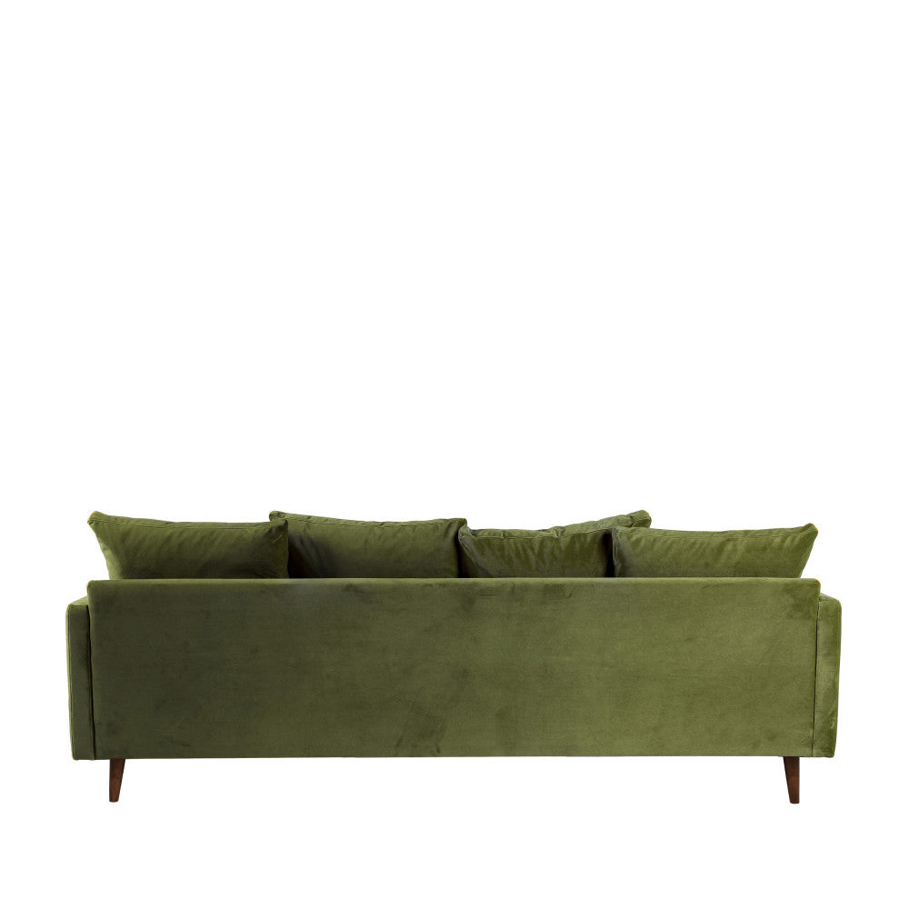 villabon-sofa-cama-de-3-plazas-en-terciopelo-con-patas-de-madera-oscura__Verde oliva