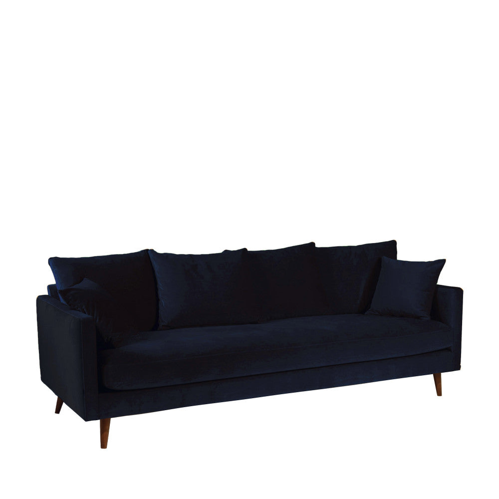 villabon-sofa-cama-de-3-plazas-en-terciopelo-con-patas-de-madera-oscura__Azul marino
