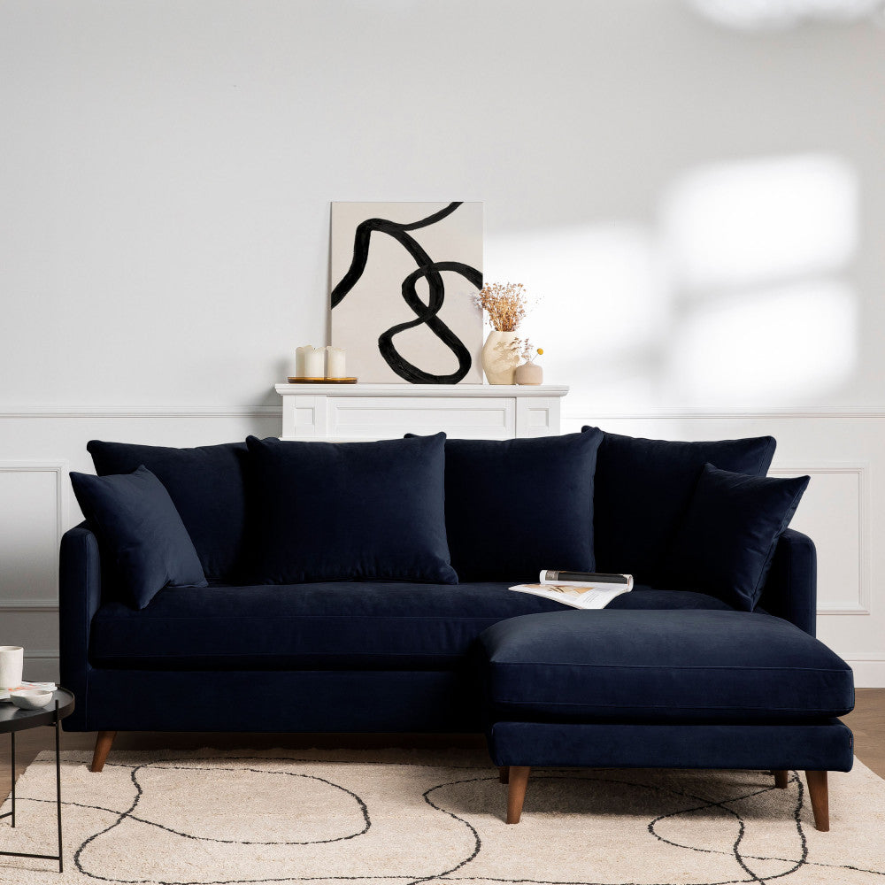 villabon-sofa-cama-de-3-plazas-en-terciopelo-con-patas-de-madera-oscura__Azul marino