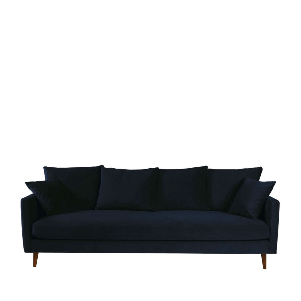 villabon-sofa-cama-de-3-plazas-en-terciopelo-con-patas-de-madera-oscura__Azul marino