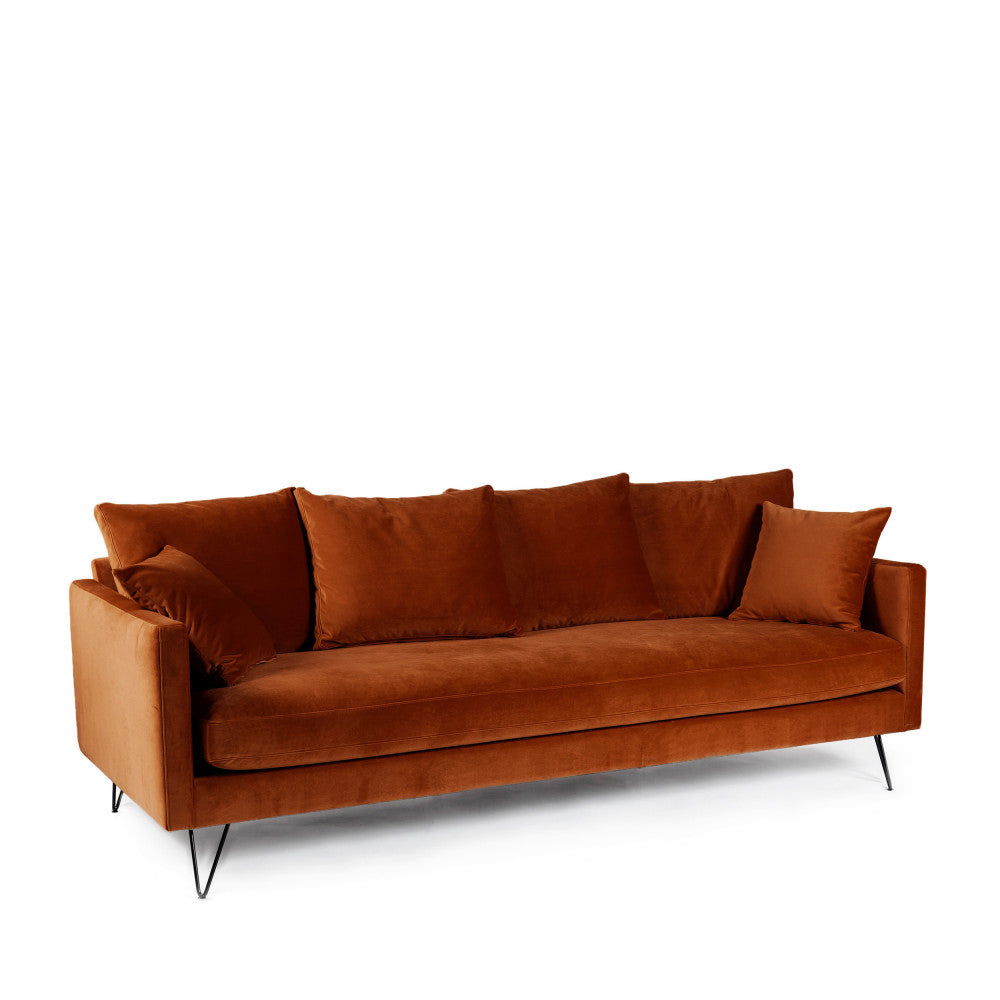 villabon-sofa-cama-de-3-plazas-en-terciopelo-con-patas-metalicas-de-horquilla-negras__Óxido